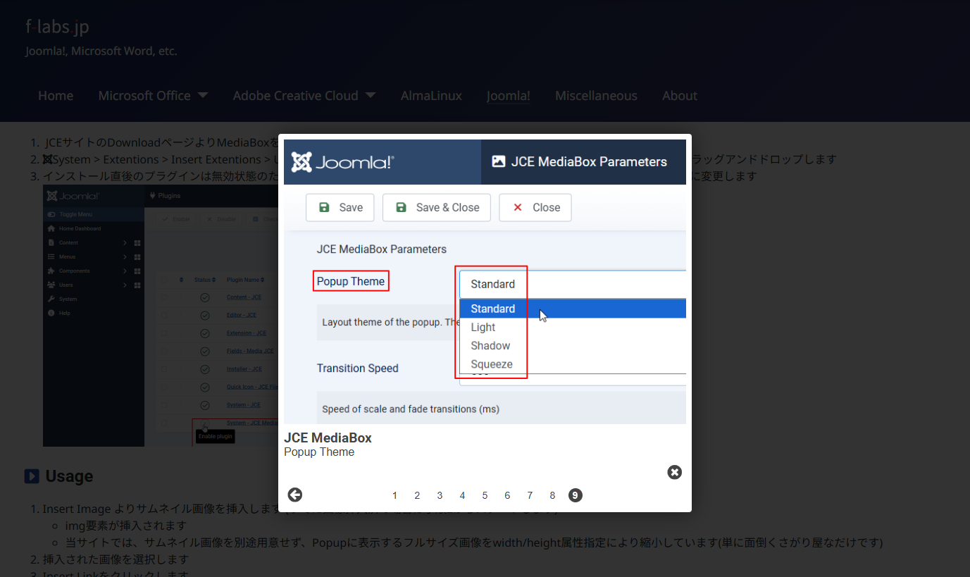 JCE MediaBox Popup dlg JCE MediaBox Popup dlg