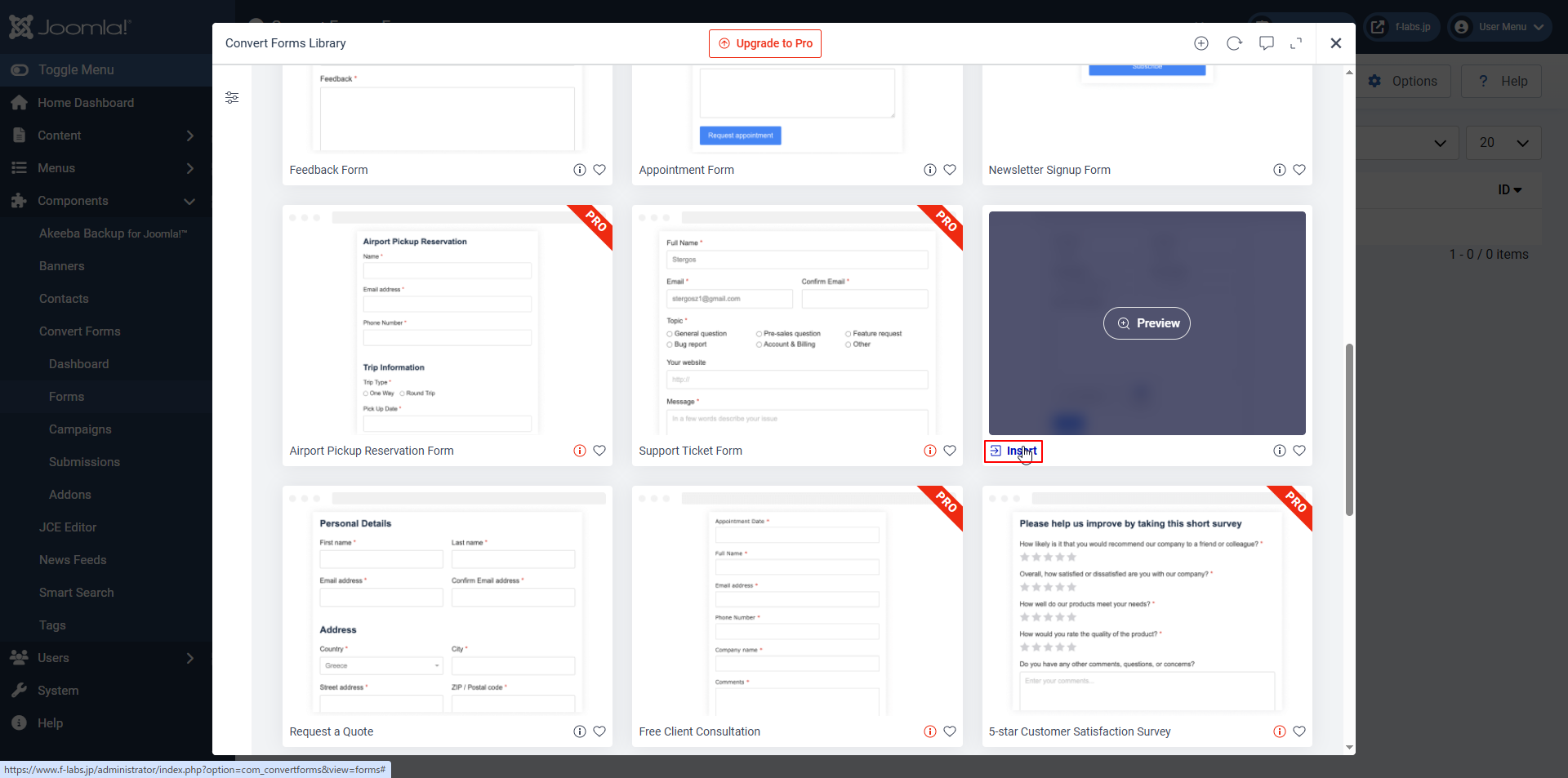 Insert Contact Form Insert Contact Form