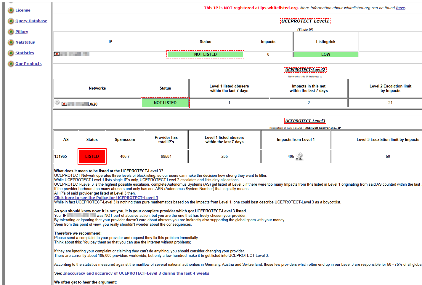Listed UCEPROTECTE3 Listed UCEPROTECTE3